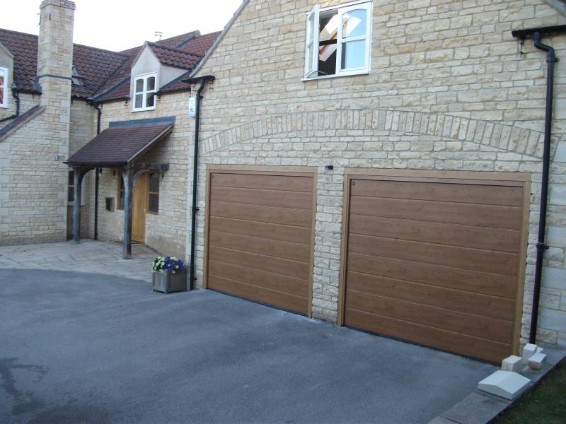 wooden garage doors