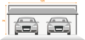 Average Double Garage Door size