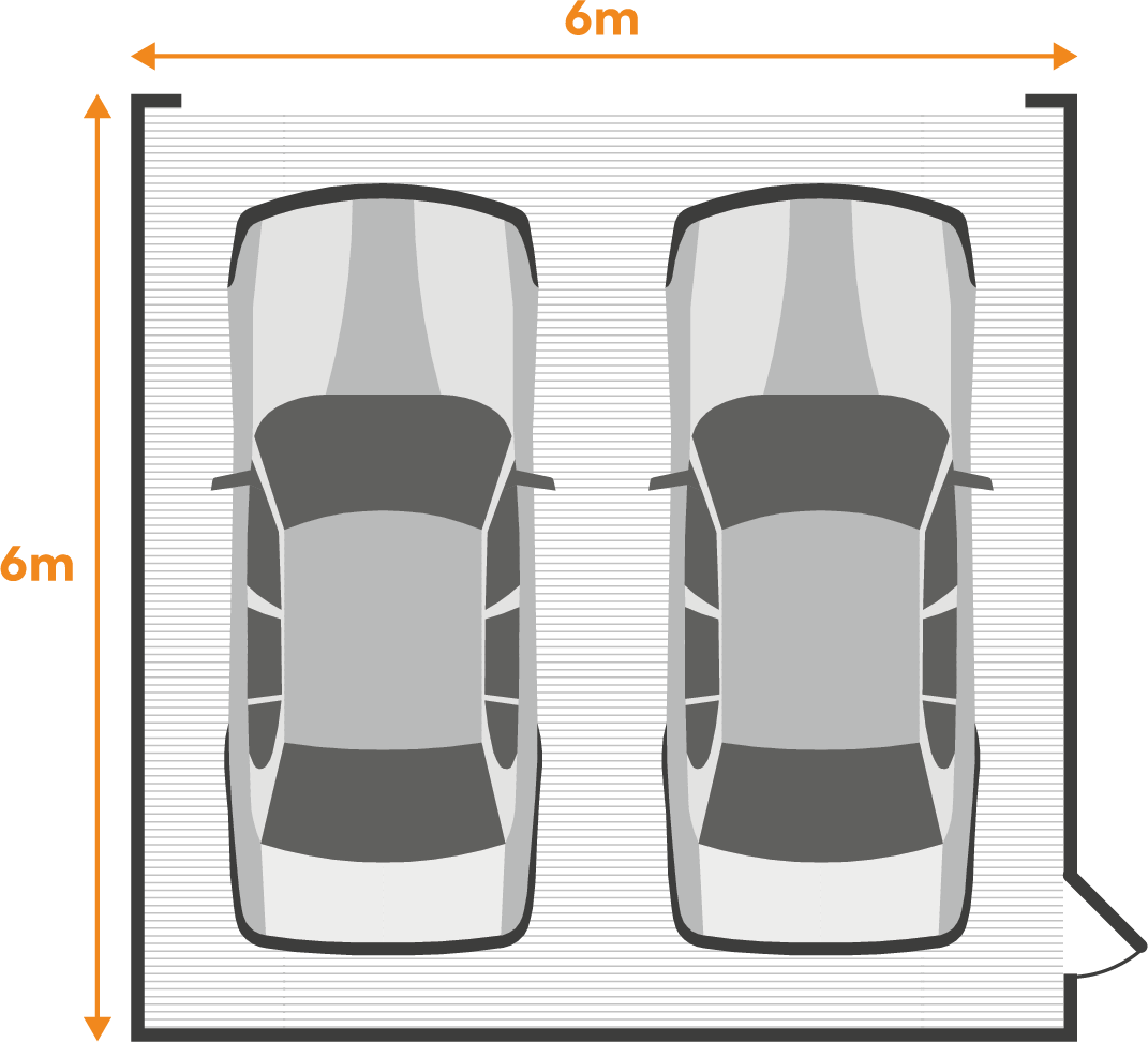 Average Garage And Doors Sizes, 1 Car Garage Dimensions In Meters