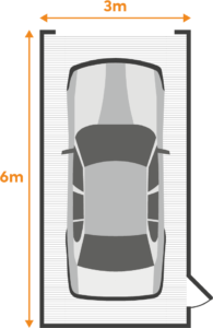 Average Single Garage size uk