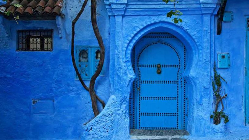 A typical door in morocco 