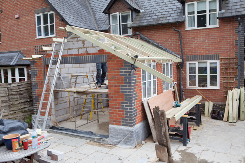 an image of an external garage conversion