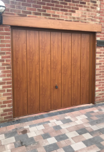 Up and over styles are common among home owners, but many don't realise that you can install them with a wood grain finish
