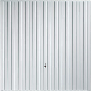 Vertical rib detail on an up and over garage door