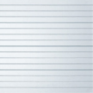 Close up detail of a horizontal rib design on a sectional garage door